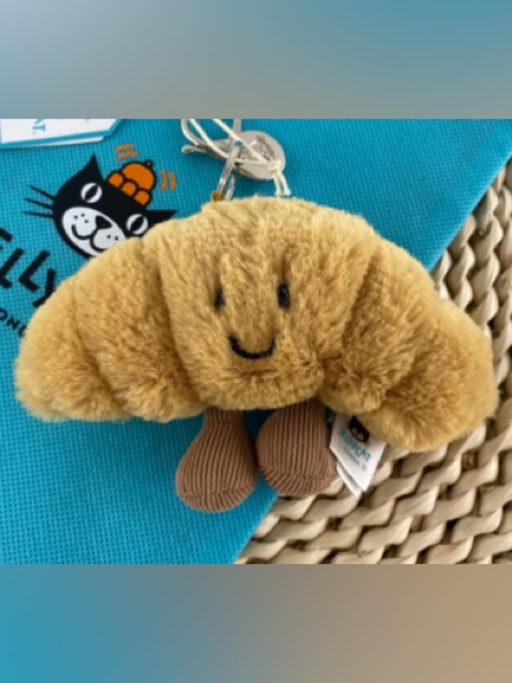 Jellycat Keychain Plush with Brown Legs - Picture 2 of 3